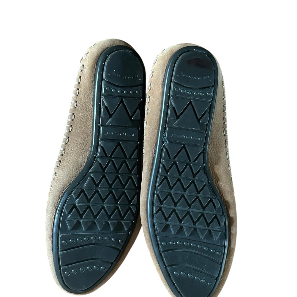 Hush Puppies Sundance Moccasins Leather Tan‎ Women’s 9.5 Wide Slip On Shoes Boho - Picture 6 of 9